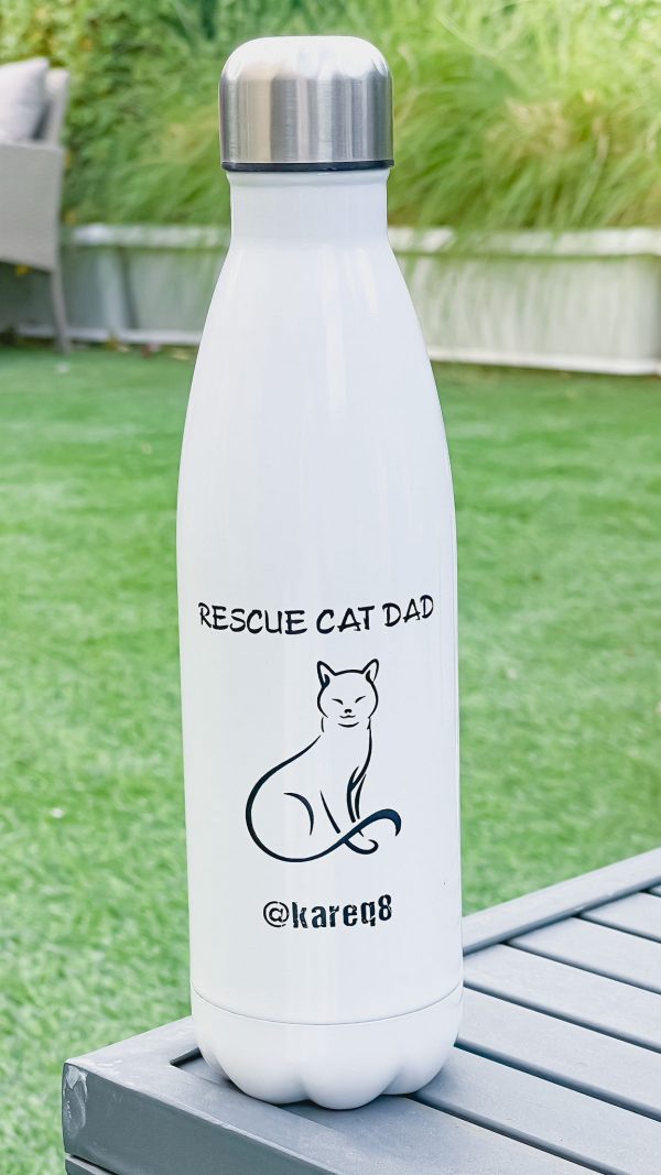 Rescue cat dad Bottle
