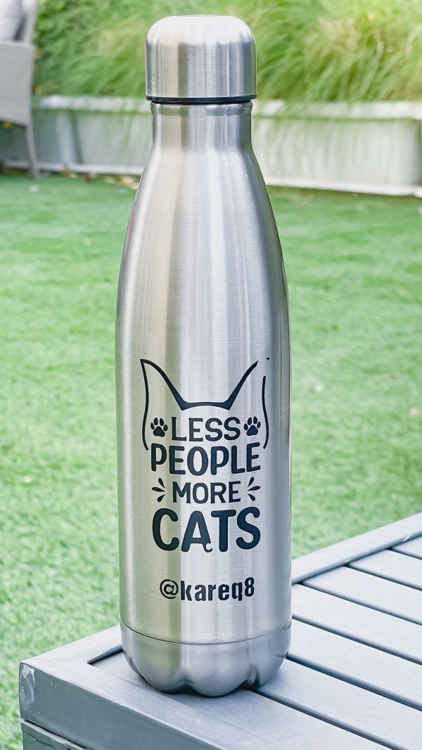 Less PEOPLE more Cats Bottle